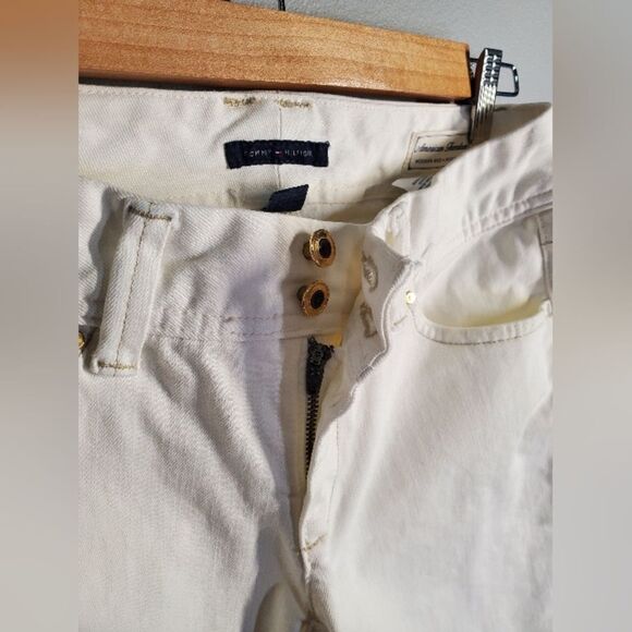 Tommy Hilfiger Jeans Women's Size 2 White American FREEDOM MODERN RISE B… - Picture 8 of 16
